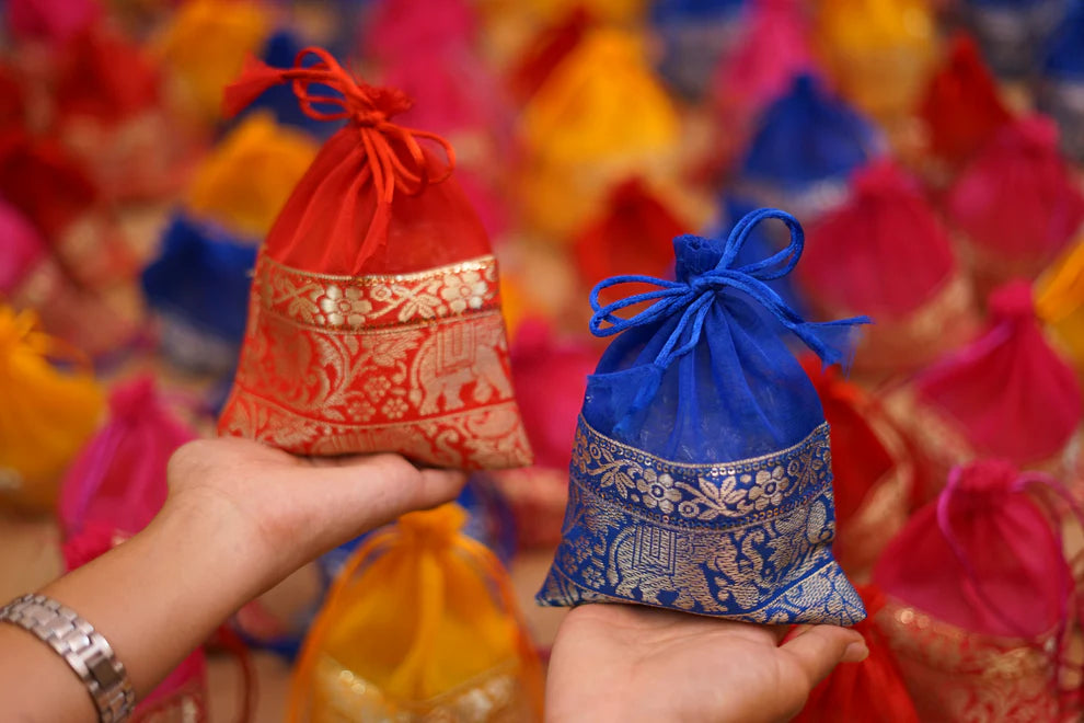 Organza Potli bags - 6.5”5 inches (Assorted)