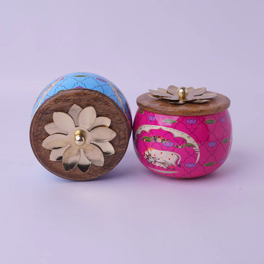 Jar with Wooden Lid (Assorted)