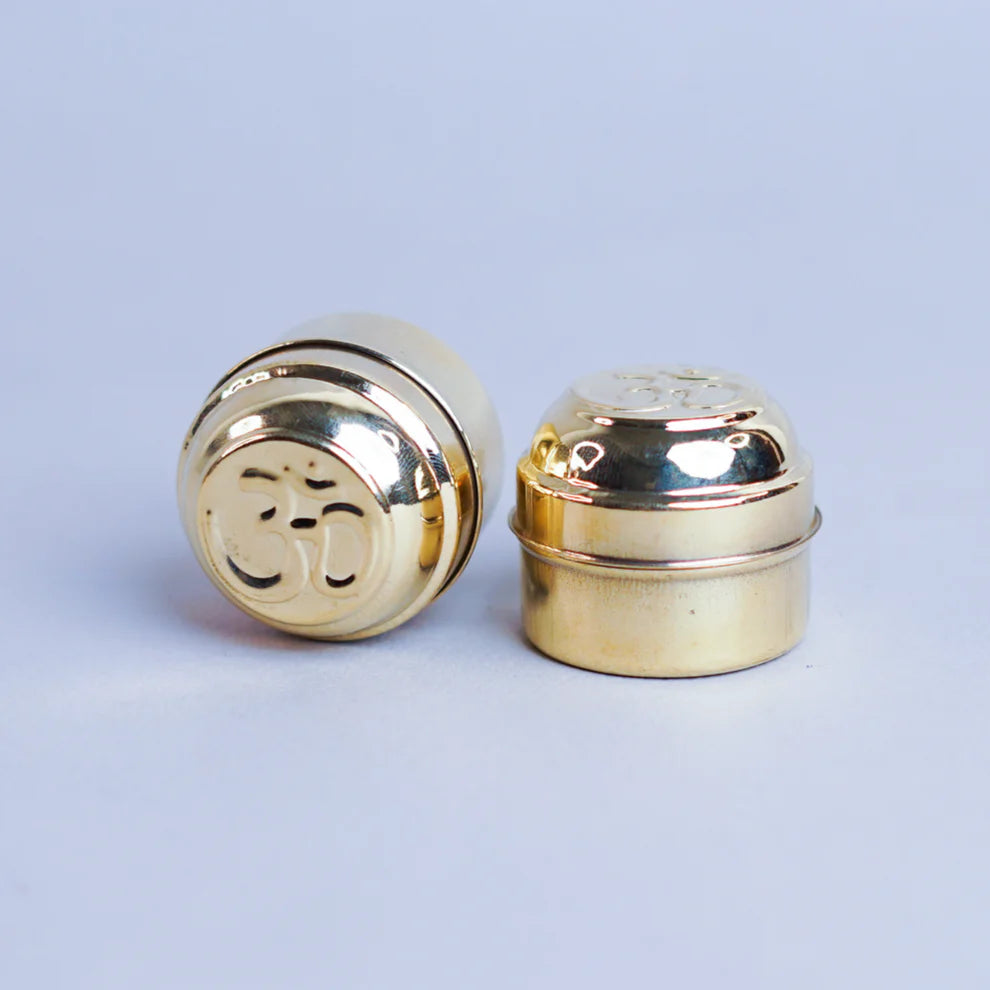 Budget friendly brass kumkum holder